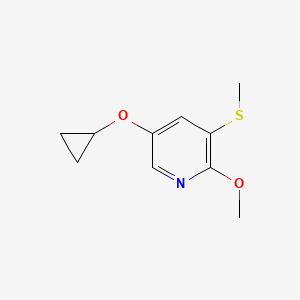 5-Cyclopropoxy-2-methoxy-3-(methylthio)pyridine