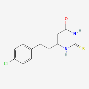 6-(4-chlorophenethyl)-2-thioxo-2,3-dihydropyrimidin-4(1H)-one