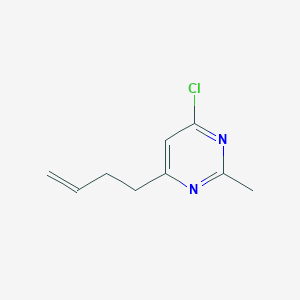molecular formula C9H11ClN2 B1481084 4-(But-3-en-1-yl)-6-chloro-2-methylpyrimidine CAS No. 2092547-82-3