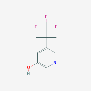 5-(1,1,1-Trifluoro-2-methylpropan-2-yl)pyridin-3-ol