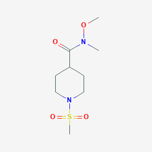 N-methoxy-N-methyl-1-(methylsulfonyl)piperidine-4-carboxamide