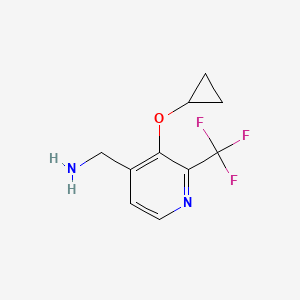 (3-Cyclopropoxy-2-(trifluoromethyl)pyridin-4-YL)methanamine