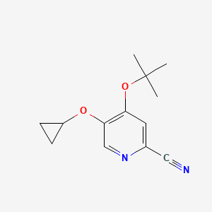 4-Tert-butoxy-5-cyclopropoxypicolinonitrile