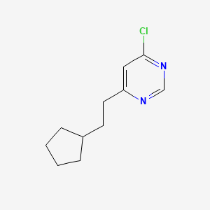 4-Chloro-6-(2-cyclopentylethyl)pyrimidine