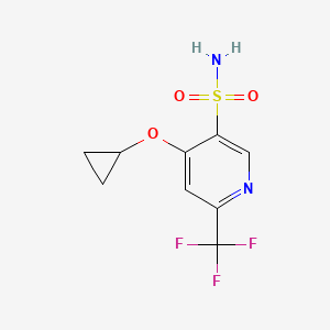 4-Cyclopropoxy-6-(trifluoromethyl)pyridine-3-sulfonamide