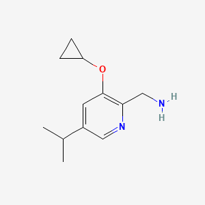 (3-Cyclopropoxy-5-isopropylpyridin-2-YL)methanamine