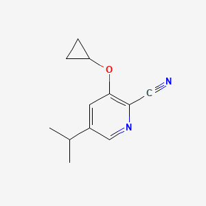 3-Cyclopropoxy-5-isopropylpicolinonitrile