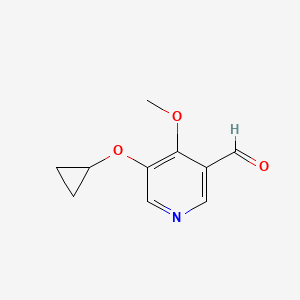 5-Cyclopropoxy-4-methoxynicotinaldehyde