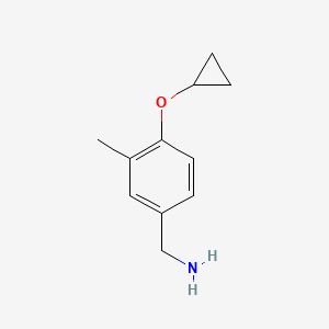 (4-Cyclopropoxy-3-methylphenyl)methanamine