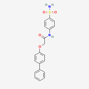 2-(biphenyl-4-yloxy)-N-(4-sulfamoylphenyl)acetamide