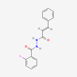 molecular formula C16H13IN2O2 B14811007 2-Iodo-benzoic acid N'-(3-phenyl-acryloyl)-hydrazide 