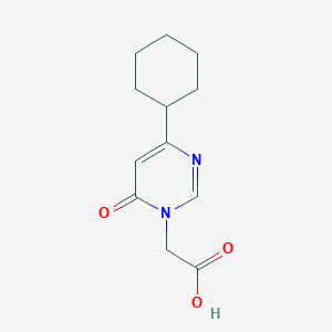2-(4-cyclohexyl-6-oxopyrimidin-1(6H)-yl)acetic acid
