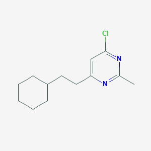 molecular formula C13H19ClN2 B1481106 4-氯-6-(2-环己基乙基)-2-甲基嘧啶 CAS No. 2098085-97-1