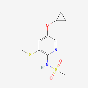 N-(5-Cyclopropoxy-3-(methylthio)pyridin-2-YL)methanesulfonamide