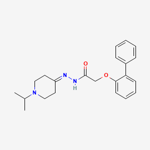 2-(biphenyl-2-yloxy)-N'-[1-(propan-2-yl)piperidin-4-ylidene]acetohydrazide