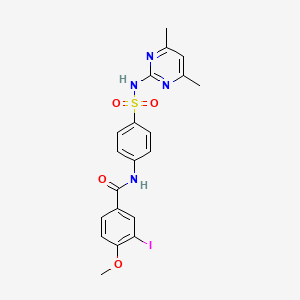 N-{4-[(4,6-dimethylpyrimidin-2-yl)sulfamoyl]phenyl}-3-iodo-4-methoxybenzamide