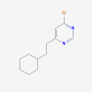 molecular formula C12H17BrN2 B1481109 4-Bromo-6-(2-cyclohexylethyl)pyrimidine CAS No. 2091250-65-4