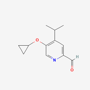 5-Cyclopropoxy-4-isopropylpicolinaldehyde