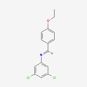 3,5-dichloro-N-[(E)-(4-ethoxyphenyl)methylidene]aniline