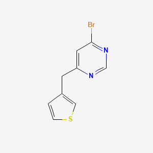4-Bromo-6-(thiophen-3-ylmethyl)pyrimidine