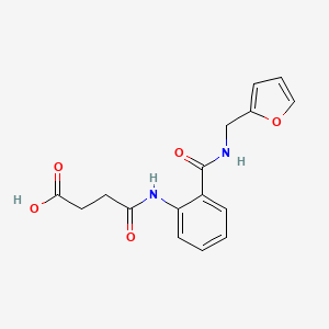 molecular formula C16H16N2O5 B14811124 4-(2-{[(2-Furylmethyl)amino]carbonyl}anilino)-4-oxobutanoic acid 