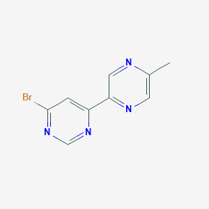 4-Bromo-6-(5-methylpyrazin-2-yl)pyrimidine