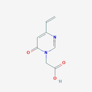 molecular formula C8H8N2O3 B1481114 2-(6-oxo-4-vinylpyrimidin-1(6H)-yl)acetic acid CAS No. 2090313-25-8