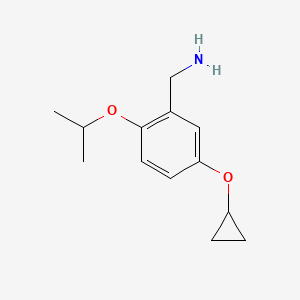 (5-Cyclopropoxy-2-isopropoxyphenyl)methanamine