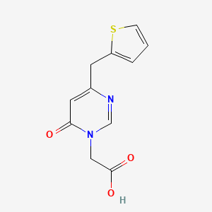 2-(6-oxo-4-(thiophen-2-ylmethyl)pyrimidin-1(6H)-yl)acetic acid