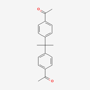 molecular formula C19H20O2 B14811162 Ethanone, 1,1'-[(1-methylethylidene)di-4,1-phenylene]bis- CAS No. 16873-39-5