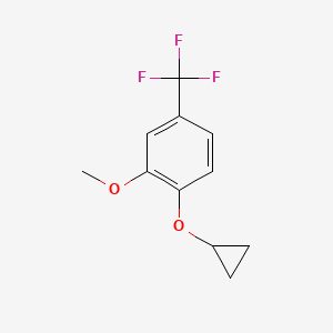 1-Cyclopropoxy-2-methoxy-4-(trifluoromethyl)benzene