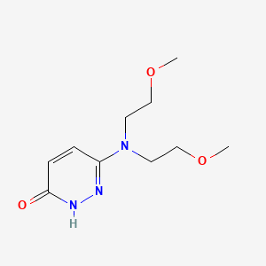 molecular formula C10H17N3O3 B1481117 6-(双(2-甲氧基乙基)氨基)吡嗪-3-醇 CAS No. 2098019-09-9