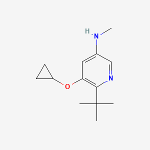 6-Tert-butyl-5-cyclopropoxy-N-methylpyridin-3-amine