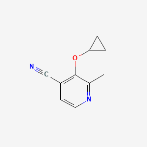 molecular formula C10H10N2O B14811190 3-Cyclopropoxy-2-methylisonicotinonitrile 