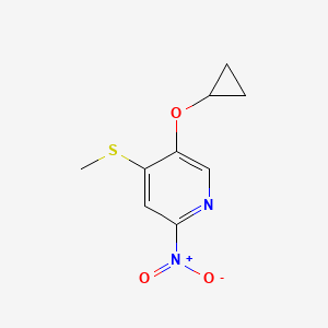 5-Cyclopropoxy-4-(methylthio)-2-nitropyridine