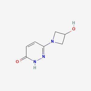molecular formula C7H9N3O2 B1481120 6-(3-Hydroxyazetidin-1-yl)pyridazin-3-ol CAS No. 1872530-94-3