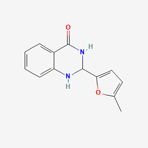 molecular formula C13H12N2O2 B14811217 2-(5-methylfuran-2-yl)-2,3-dihydroquinazolin-4(1H)-one 