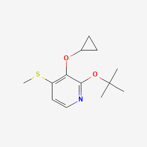 2-Tert-butoxy-3-cyclopropoxy-4-(methylthio)pyridine