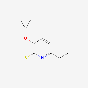 3-Cyclopropoxy-6-isopropyl-2-(methylthio)pyridine