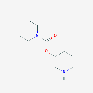 molecular formula C10H20N2O2 B14811246 Piperidin-3-yl diethylcarbamate 