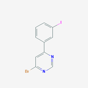 molecular formula C10H6BrIN2 B1481125 4-Bromo-6-(3-iodophenyl)pyrimidine CAS No. 2098085-47-1