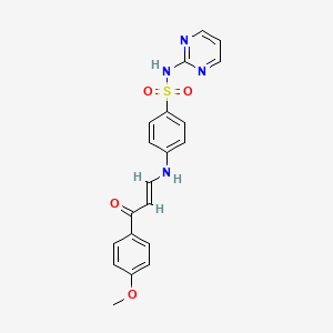 4-[(E)-3-(4-Methoxy-phenyl)-3-oxo-propenylamino]-N-pyrimidin-2-yl-benzenesulfonamide