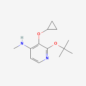 2-Tert-butoxy-3-cyclopropoxy-N-methylpyridin-4-amine