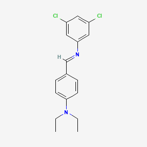 molecular formula C17H18Cl2N2 B14811290 Benzenamine, 3,5-dichloro-N-(4-diethylaminobenzylidene)- 