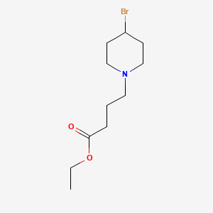 molecular formula C11H20BrNO2 B14811311 4-Bromo-1-piperidinebutanoic acid ethyl ester 