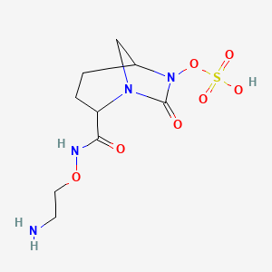 [2-(2-Aminoethoxycarbamoyl)-7-oxo-1,6-diazabicyclo[3.2.1]octan-6-yl] hydrogen sulfate