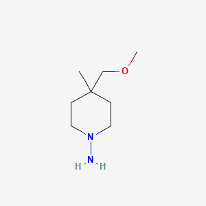 molecular formula C8H18N2O B1481132 4-(Methoxymethyl)-4-methylpiperidin-1-amine CAS No. 2098105-05-4