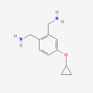 molecular formula C11H16N2O B14811333 (4-Cyclopropoxy-1,2-phenylene)dimethanamine 