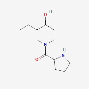 molecular formula C12H22N2O2 B1481135 3-乙基-4-羟基-1-脯氨酰哌啶 CAS No. 2097945-33-8