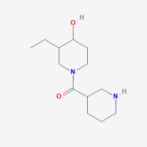 molecular formula C13H24N2O2 B1481136 (3-Ethyl-4-hydroxypiperidin-1-yl)(piperidin-3-yl)methanone CAS No. 2098011-58-4